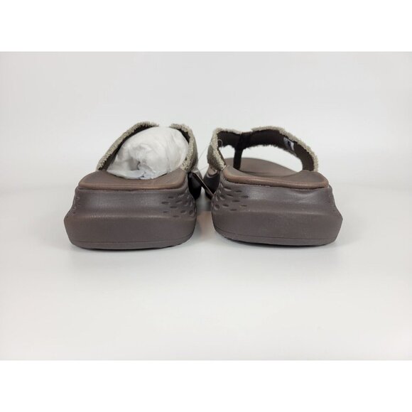 Skechers Parson SD Gino Relaxed Fit Flip Flop Sandals Mens Size 12 Brown 205225 - Picture 4 of 9